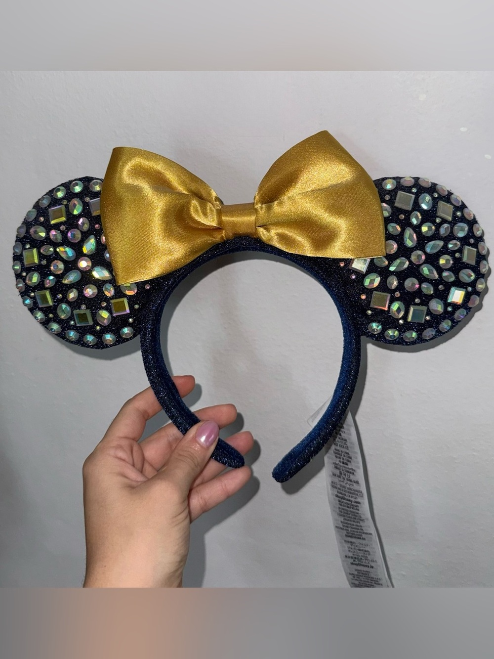 Walt Disney World 50th Anniversary Jeweled Minnie Mouse ear headband